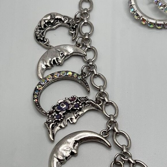 Kirks Folly Necklace Moon & Stars Shadow Charms - Picture 8 of 9